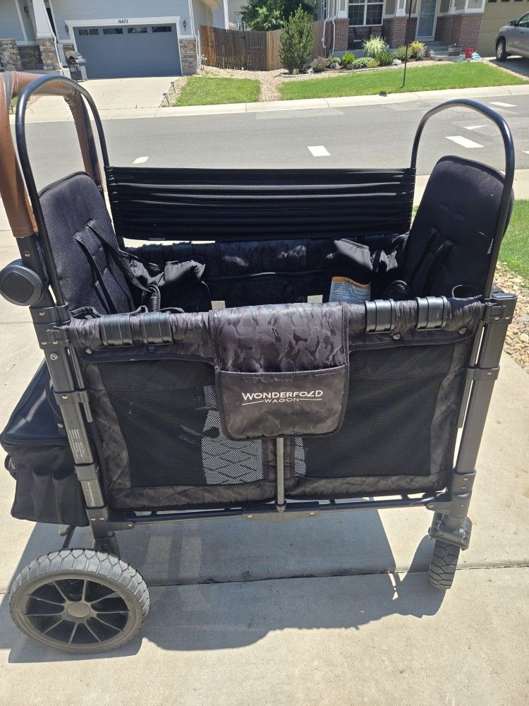 Wonderfold 2-Seater Wagon – Gently Used, Includes Basket & Brand New Carriage!