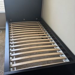 IKEA Twin Bed Frame with Wooden Slats