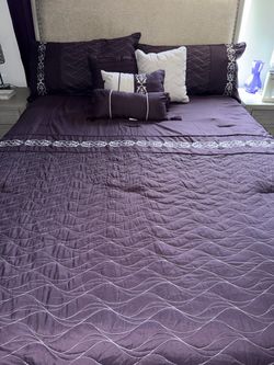 PURPLE KING SIZE COMFORT SET