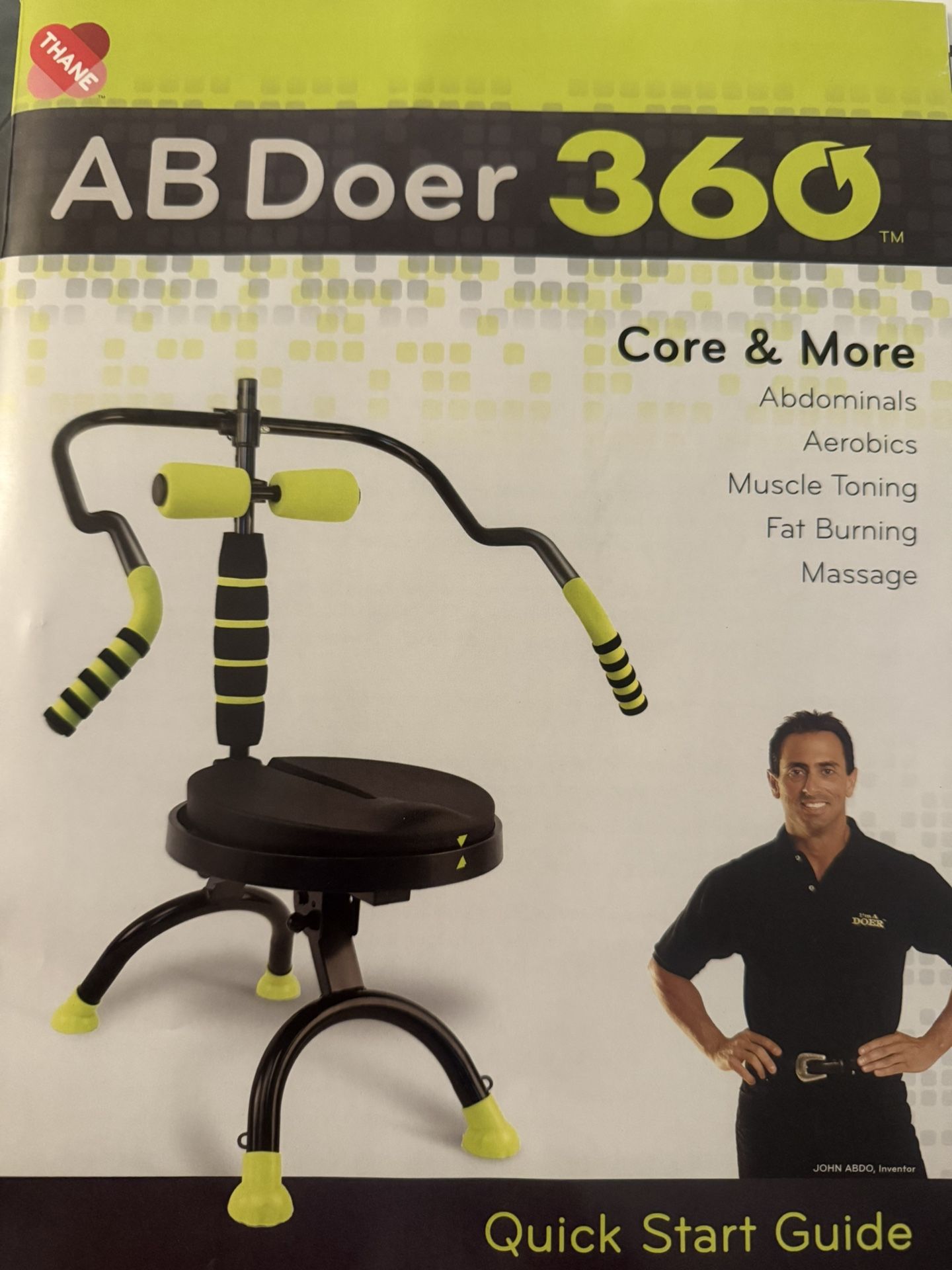 AB DOER 360 Abdominal Fitness Exercise Workout Machine New Display Model