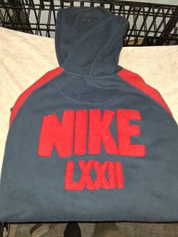 Nike LXXII Hoodie Navy Blue and Red