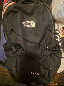 The north face black back pack