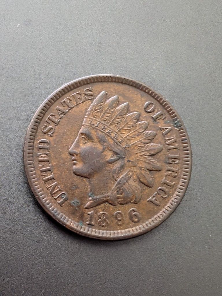 Extra Fine To Almost Uncircumcised 1896 Indian Cent 