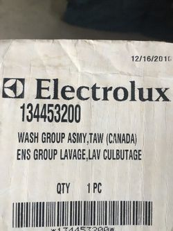 Electrolux part number 134453200