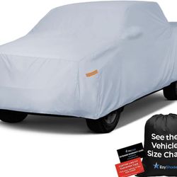 Truck Cover Waterproof All Weather. See Vehicle Size-Chart for Accurate Fit. Full Outdoor Pickup Truck Covers for Silverado F150 RAM 1500. Size T4