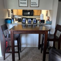 FREE Counter Height Kitchen Table w/3 Chairs