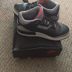 jordan 3 black cement with box