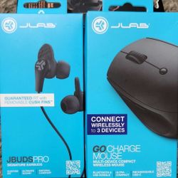 JLab Earbud/Mouse Bundle