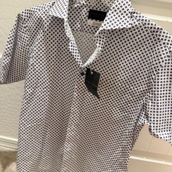Short Sleeve Button Down Shirt For Men (small) 