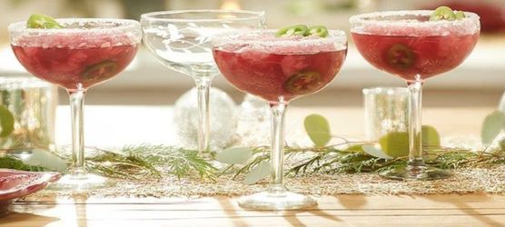 8 Copas Para Margaritas, Princess House, Nuevas, 2 cajas de 4 Copas c/u.