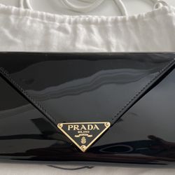 PRADA Black Patent Leather Mini Bag