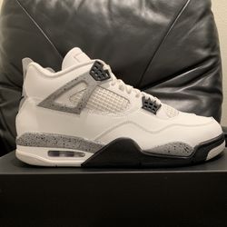 2025 Air Jordan Retro 4 IV “White Cement” Size 10.5 