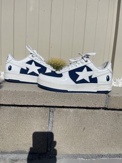 Bapesta #6 M2 Navy size 9.5 Navy/White