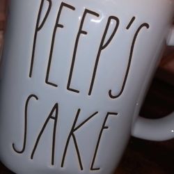 Rae Dunn Peeps Sake Blue Mug