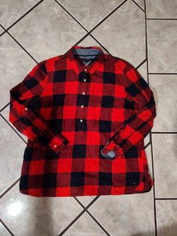 Tommy Hilfiger Plaid Flannel Shirt - Size XL in kids
