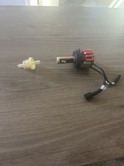 Bright LED Headlight Bulb + Fuel Filter – Universal Minibikes Motorcycle/ATV Set