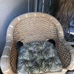 Wicker Chair Asking $35 Obo 