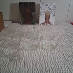 Porcelain Glass And Bowls Vintage