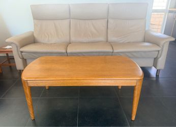 Mid century modern solid wood coffee table