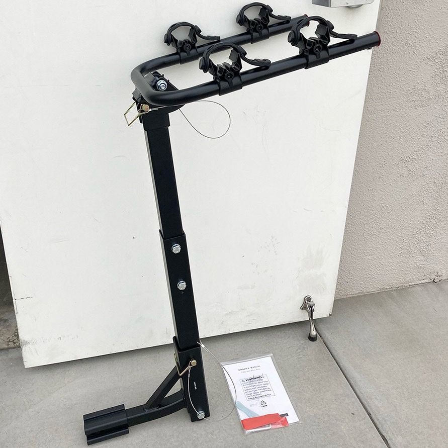 (New) $55 Tile Foldable 2-Bike Rack Mount Bicycle Carrier for 2” Hitch Trucks SUVs 70lbs Max