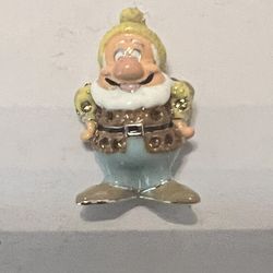 Disney Arribas Brothers Happy Mini Swarovski Jeweled Figurine