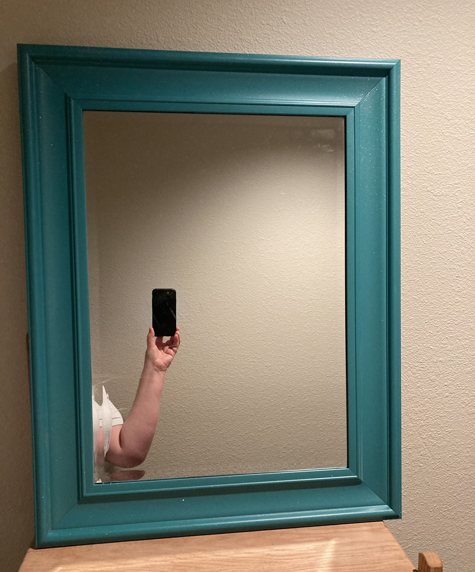 Large framed mirror