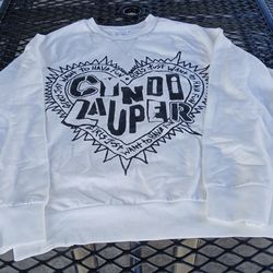 Cyndi Lauper Farewell Tour White Sweatshirt SZ S