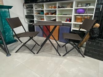 Rattan Patio Bistro Set