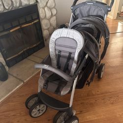 Chicco Double Stroller- Nearly New *Only Used 1x*