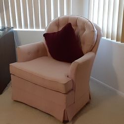 2 Armchairs Blush In Color Good Shape Comfortable