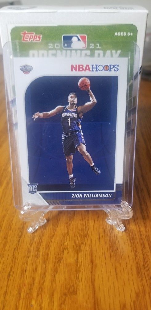 2020 NBA HOOPS Zion Williamson ROOKIE CARD