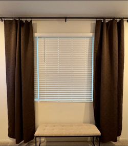 Brown Ikea Curtains 57x98 Inches (10 Panels)