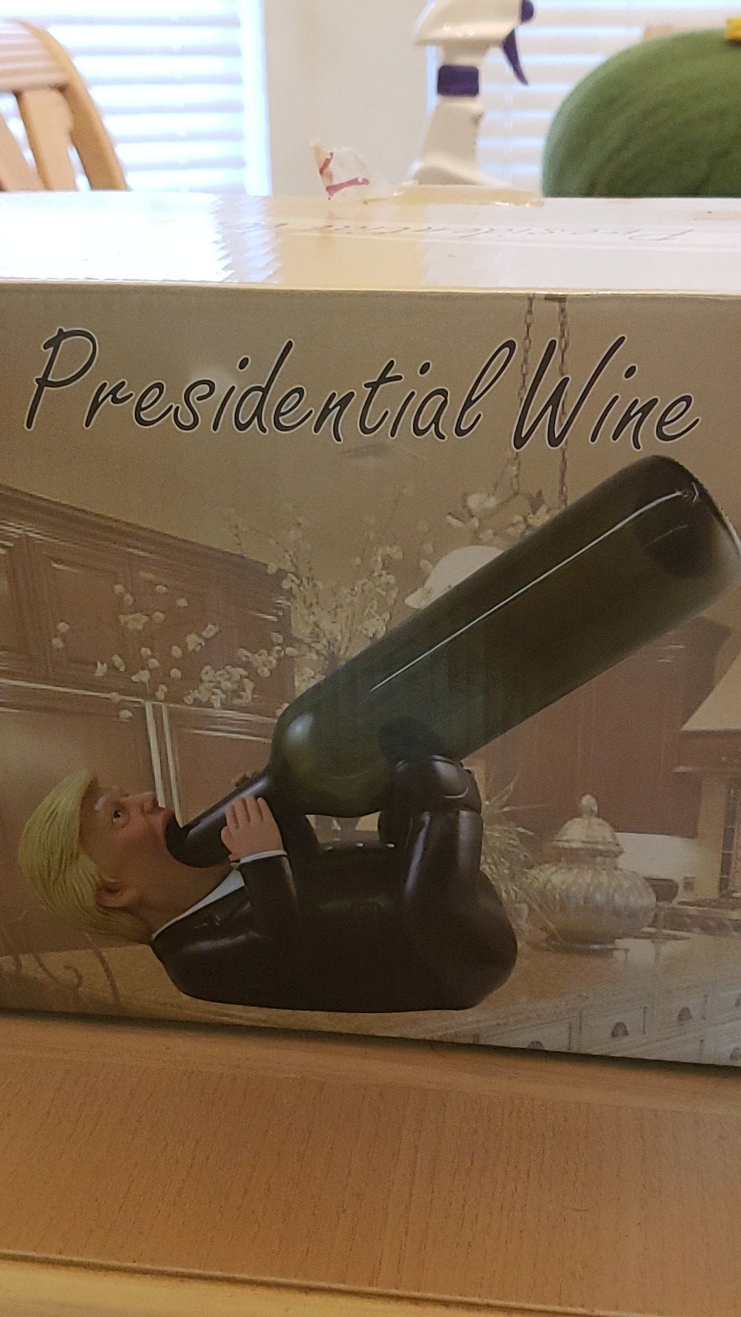 Trump wine bottle holder kitchen decoration