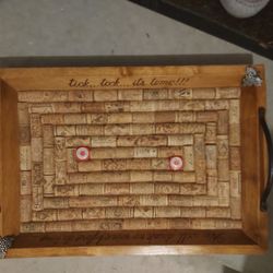 Awesome Wooden Vintage Wine Tray Super Cute Make Offer