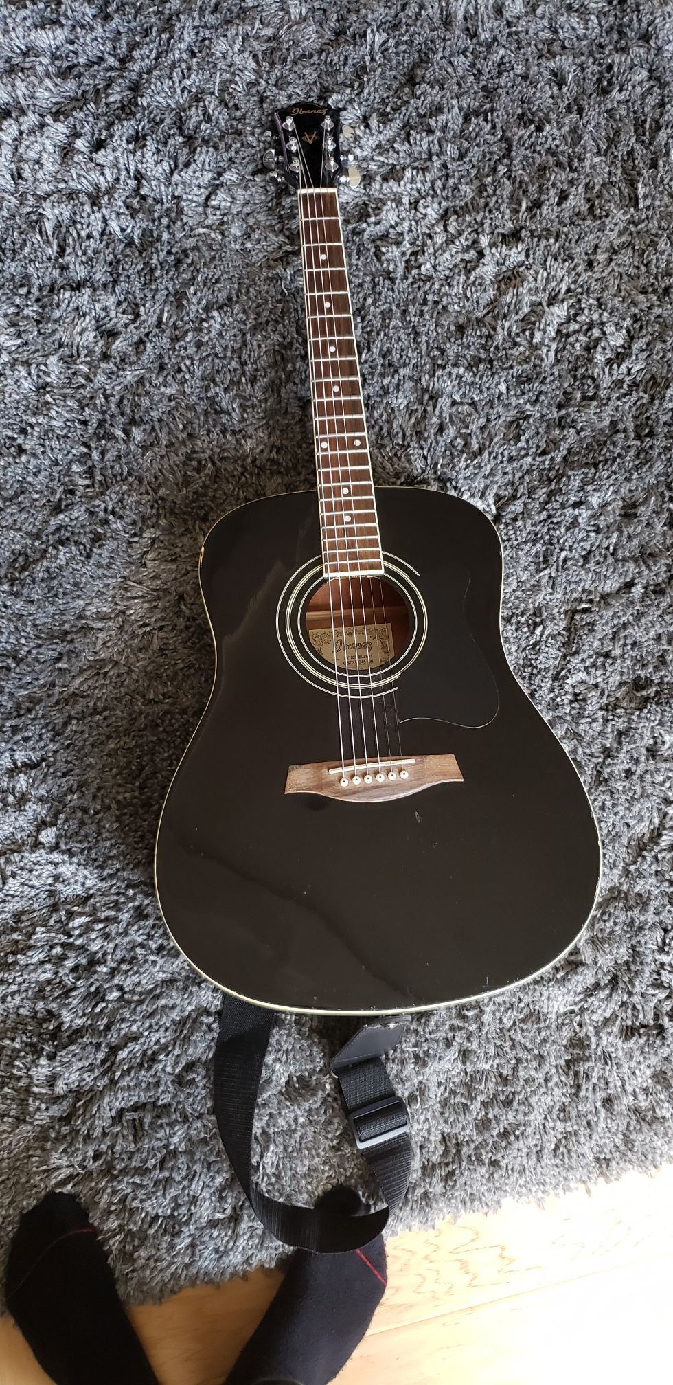 Ibanez Acoustic Guitar (includes bag and strap)