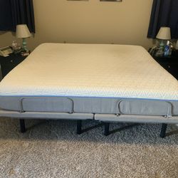 Temper-Pedic King Size Adjustable Bed with or without mattress
