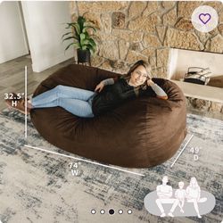 Big Joe Large Brown Bean Bag