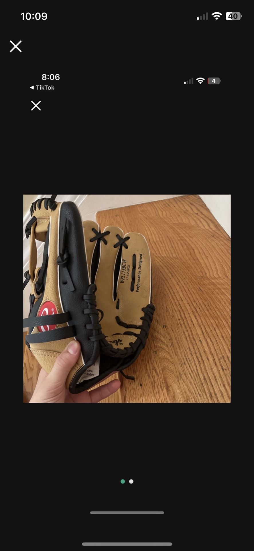 Baseball Glove Comes With Ball 