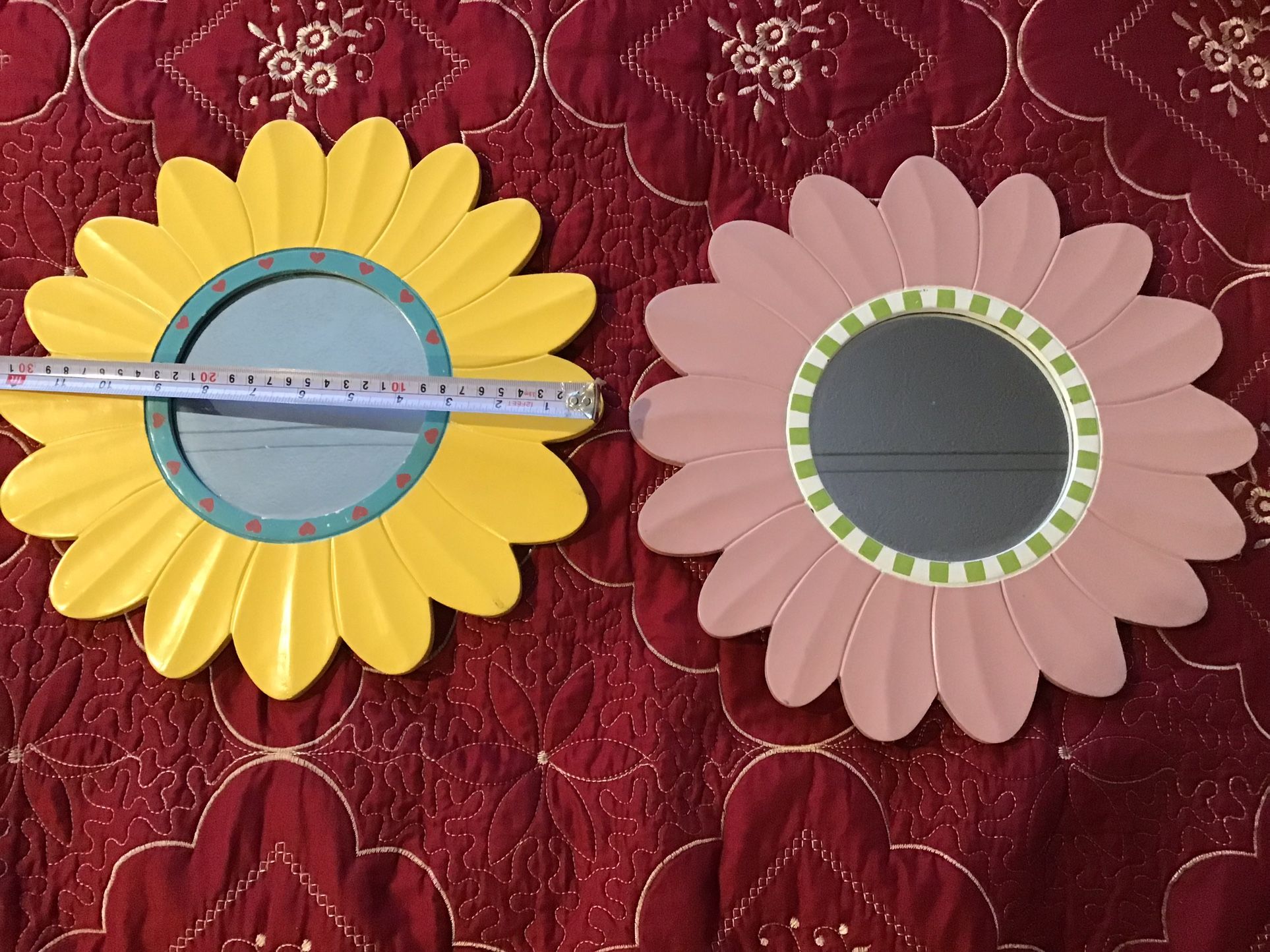 HOME INTERIOR KIDS FLOWER MIRRORS $25.00