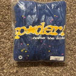 Sp5der Marina Blue Hoodie - All Sizes - Brand New 