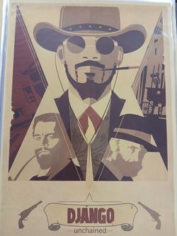 Django Unchained Movie Art Poster