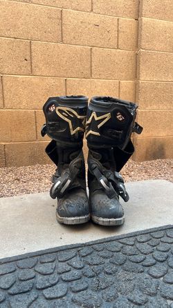 Alpinestars tech6 black motocross boots