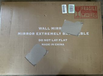 Wall Mount Mirror for Bathroom, Brushed Black 20”x30”