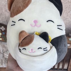 Squishmallows Mom and Baby Cam the Calico cat for Sale in Los
