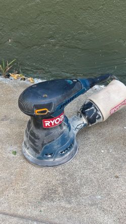Ryobi corded sander with sand paper discs