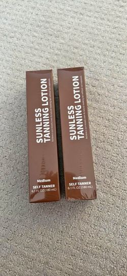 2 BOXES Sealed Sunless Tanning Lotion 6.1oz each Medium