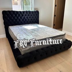 New Queen Bed Frame With Mattress