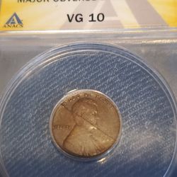 CB/BBSX200 VERY RARE EARLY LINCOLN LAM ERROR UNDERGRADED AUTHENTIC BY ANACS 