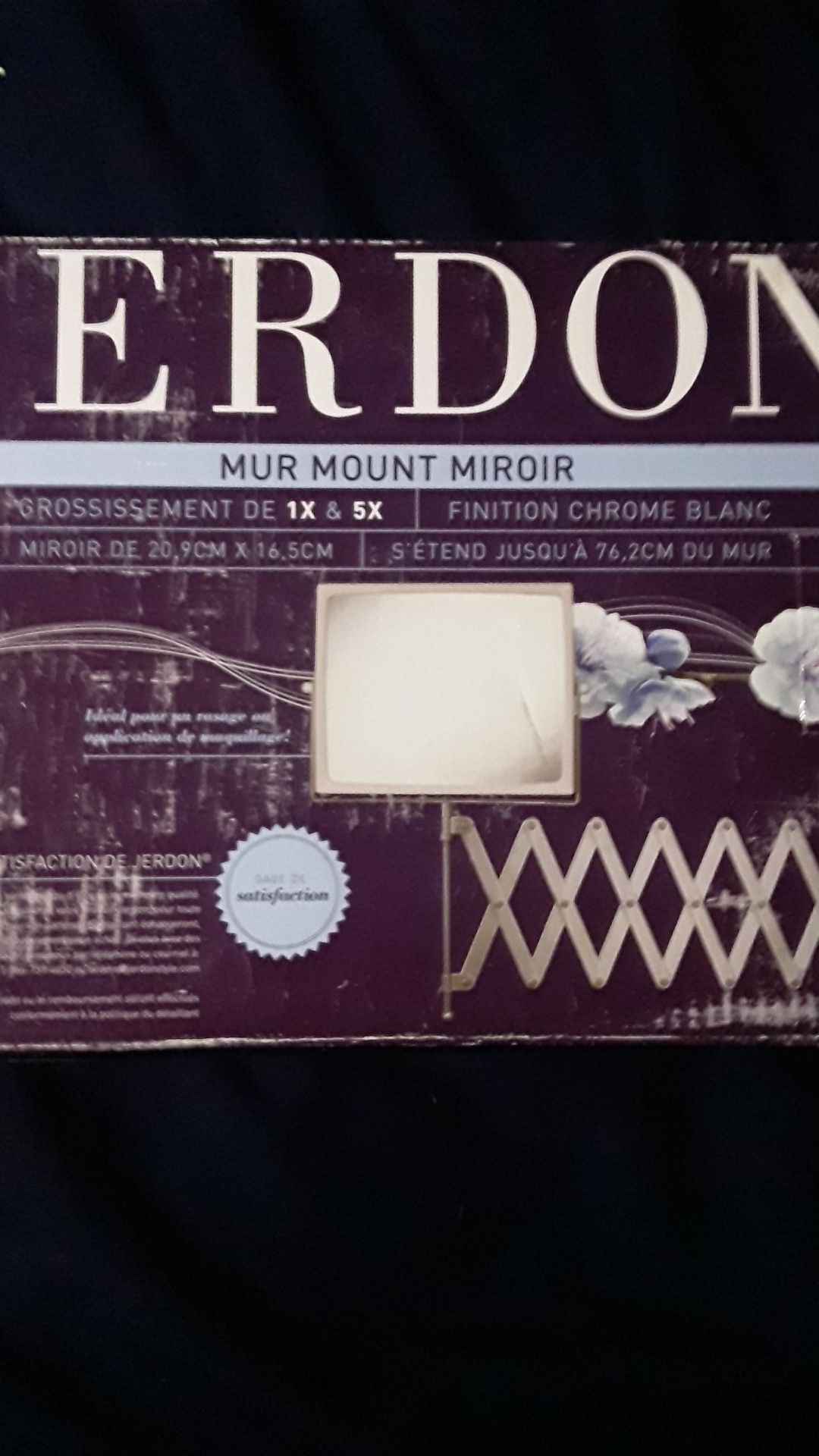 JERDON WALL MOUNT MIRROR