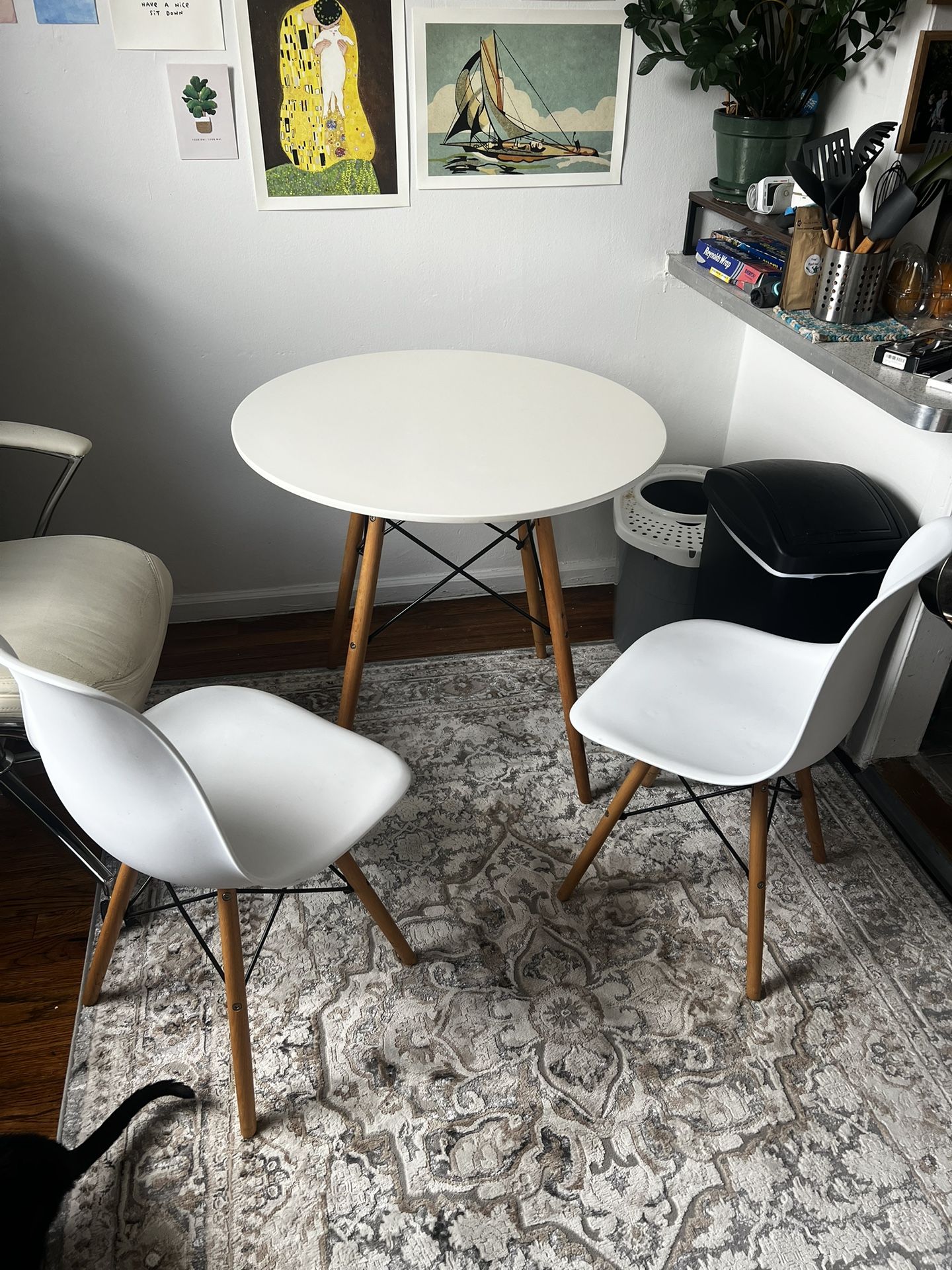 West elm Table And two Chairs